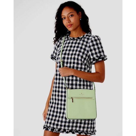 New Kate Spade Sadie North South Crossbody Light Olive - Picture 4 of 5